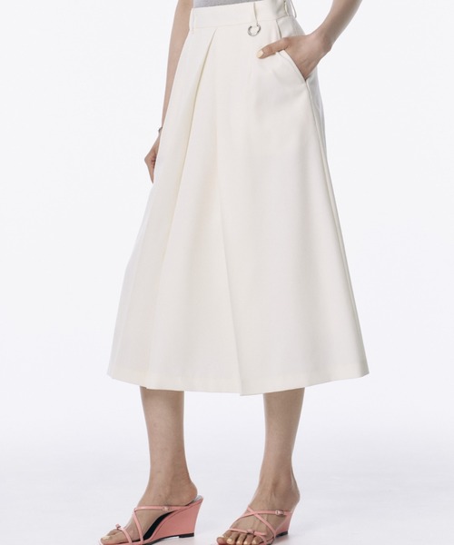 セール】TWILL WOOL MIDI SKIRT/ツイルウールミディスカート（スカート