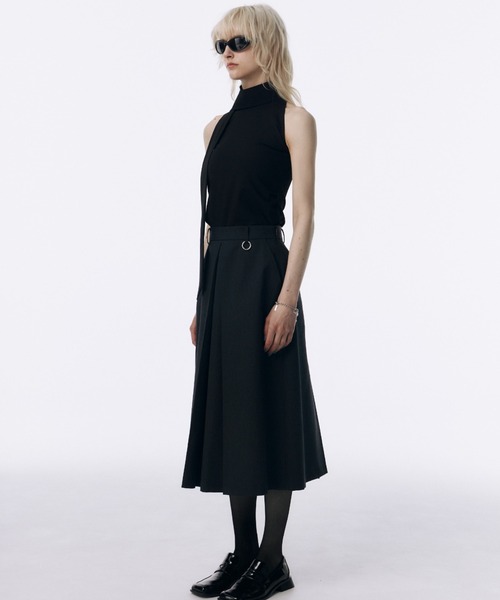 セール】TWILL WOOL MIDI SKIRT/ツイルウールミディスカート