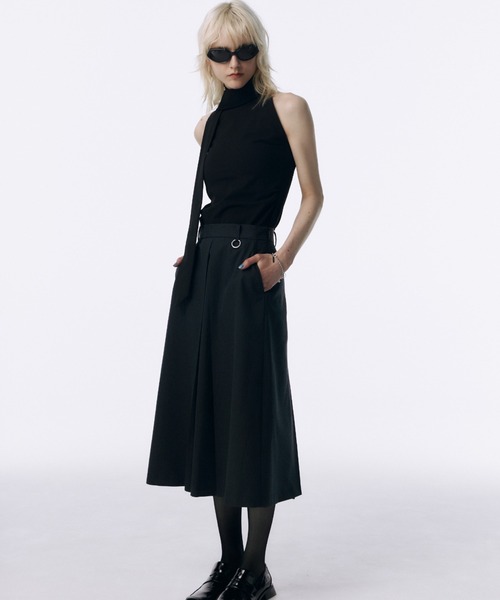 セール】TWILL WOOL MIDI SKIRT/ツイルウールミディスカート