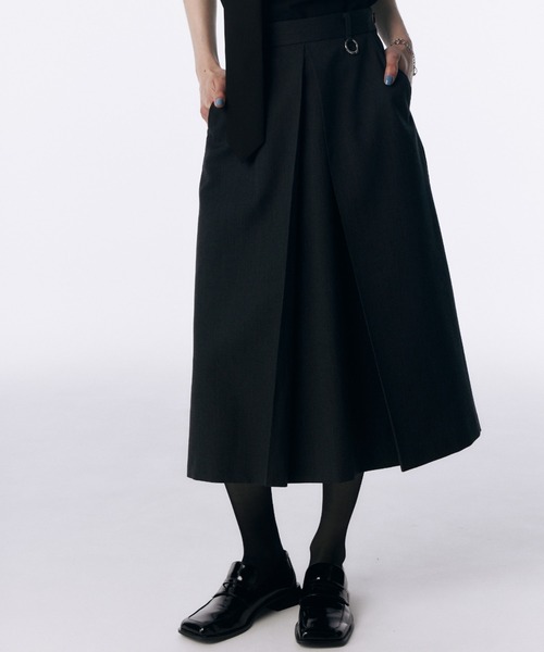 セール】TWILL WOOL MIDI SKIRT/ツイルウールミディスカート