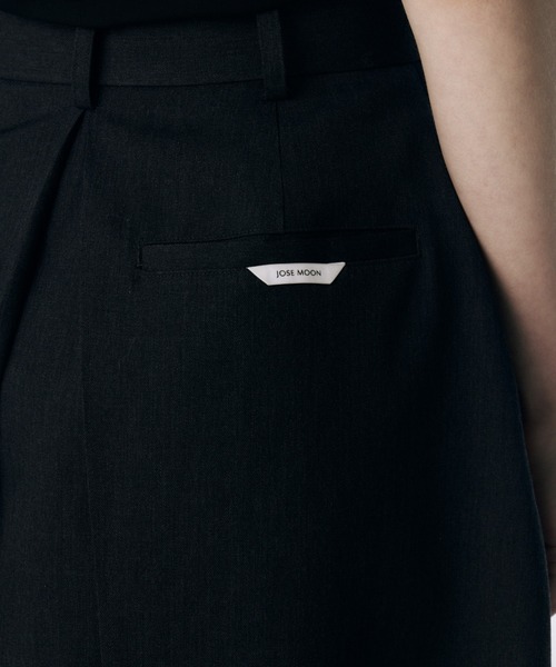 JOSE MOON(ジョゼムーン)の「TWILL WOOL MIDI SKIRT/ツイルウールミディスカート(スカート・レディース・アイボリー/チャコールグレー・38/36)」の12枚目の写真