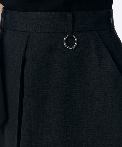 JOSE MOON(ジョゼムーン)の「TWILL WOOL MIDI SKIRT/ツイルウールミディスカート(スカート・レディース・アイボリー/チャコールグレー・38/36)」の13枚目の写真