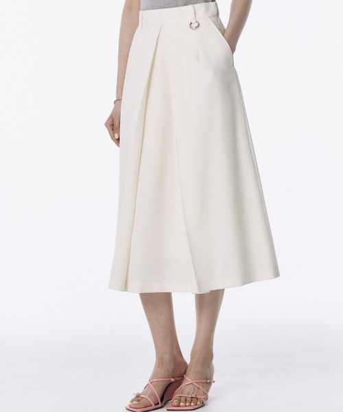 JOSE MOON(ジョゼムーン)の「TWILL WOOL MIDI SKIRT/ツイルウールミディスカート(スカート・レディース・アイボリー/チャコールグレー・38/36)」の21枚目の写真