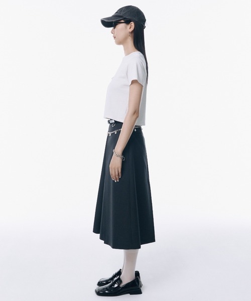 セール】TWILL WOOL MIDI SKIRT/ツイルウールミディスカート