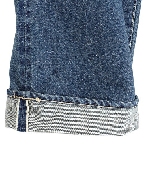 GOLD（ゴールド）の「東洋エンタープライズ GOLD / ゴールド：RECYCLED WASTE SUVIN COTTON YARN 14oz DENIM 5POCKET STRAIGHT PANTS VINTAGE WASHE：25A-GL42504H[MUS]（デニムパンツ・メンズ・ネイビー・M/S）」の8枚目の写真