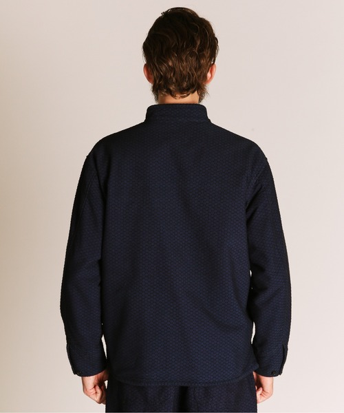 schott（ショット）の「Schott/ショット/SASHIKO CHINA JACKET/刺子 チャイナ ジャケット（ブルゾン・メンズ・インディゴブルー/ブルー・M/L/XL/2XL）」の5枚目の写真