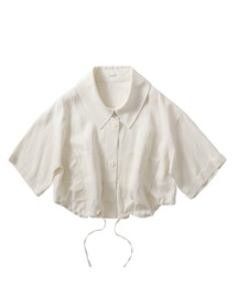 DRESSLAVE（ドレスレイブ）の「viscorse linen twill short jaclet(ヴィスコースリネンツイルショート丈ジャケット)（ブルゾン）」