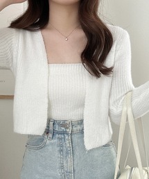 BLANK (ブランク)の▲ニットキャミソール+カーディガン 2点セット アンサンブル セット(アンサンブル)