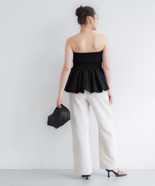 coca（coca）（コカ）の「【WEB限定セール】ベアビスチェ（チューブトップ・レディース・ホワイト/ブラック・S/L/M）」の11枚目の写真