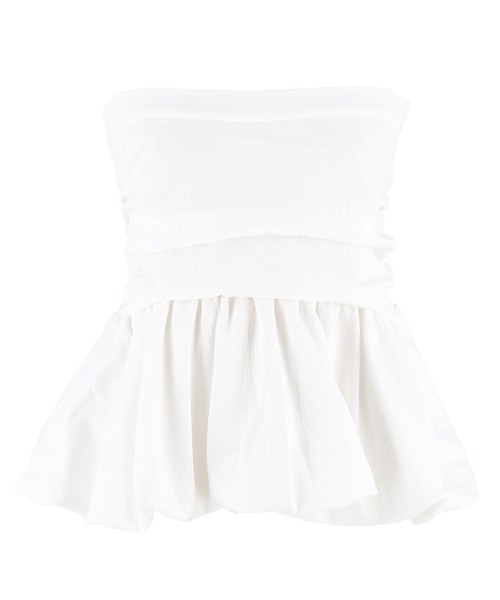 coca（coca）（コカ）の「【WEB限定セール】ベアビスチェ（チューブトップ・レディース・ホワイト/ブラック・S/L/M）」の20枚目の写真