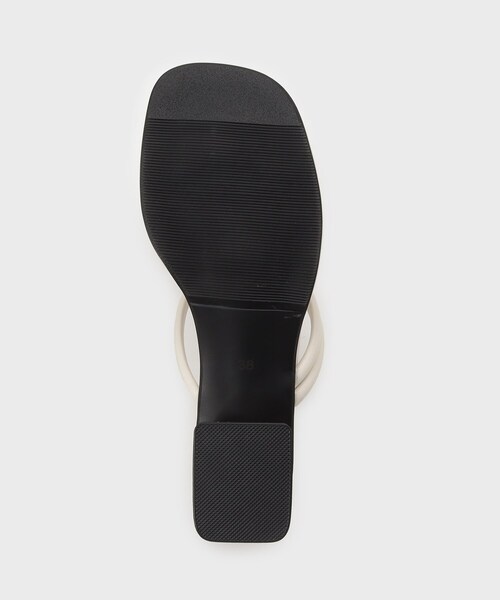 GALLEST（ギャレスト）の「【REMME】スクエアトゥサンダル（サンダル・レディース・オフホワイト/ブラック・40/35）」の7枚目の写真