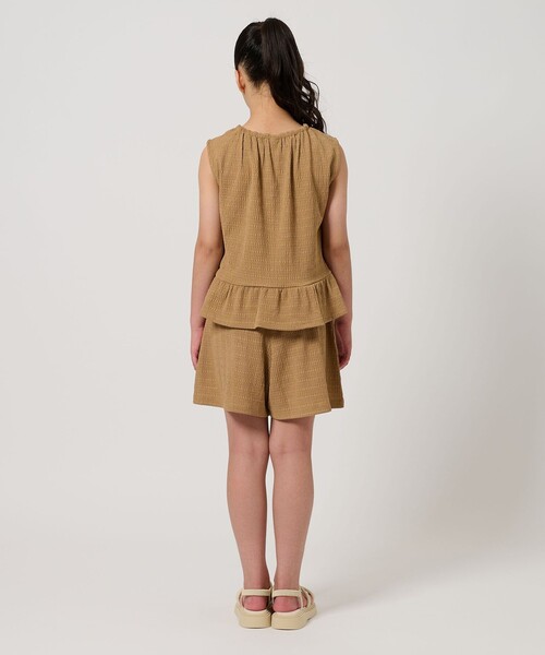 green label relaxing(グリーンレーベルリラクシング)の「ジャカード セットアップ / キッズ 140cm-160cm(シャツ/ブラウス・キッズ・ライトブルー/モカ・150cm/140cm/160cm)」の15枚目の写真