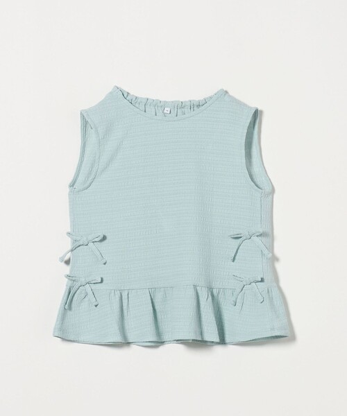 green label relaxing(グリーンレーベルリラクシング)の「ジャカード セットアップ / キッズ 140cm-160cm(シャツ/ブラウス・キッズ・ライトブルー/モカ・150cm/140cm/160cm)」の6枚目の写真