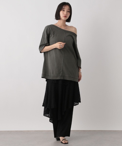 LOWRYS FARM(ローリーズファーム)の「レースイレヘムスカート 572900(スカート・レディース・アイボリー/ブラック・FREE)」の9枚目の写真