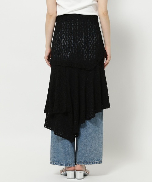 LOWRYS FARM(ローリーズファーム)の「レースイレヘムスカート 572900(スカート・レディース・アイボリー/ブラック・FREE)」の14枚目の写真