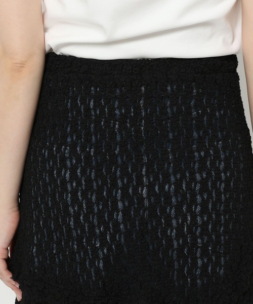 LOWRYS FARM(ローリーズファーム)の「レースイレヘムスカート 572900(スカート・レディース・アイボリー/ブラック・FREE)」の15枚目の写真