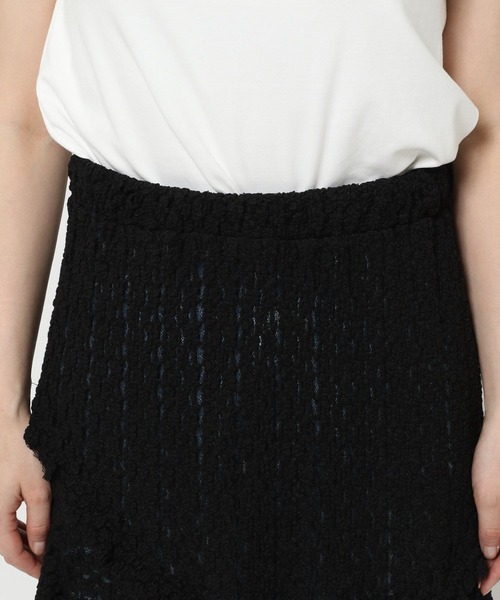 LOWRYS FARM(ローリーズファーム)の「レースイレヘムスカート 572900(スカート・レディース・アイボリー/ブラック・FREE)」の16枚目の写真