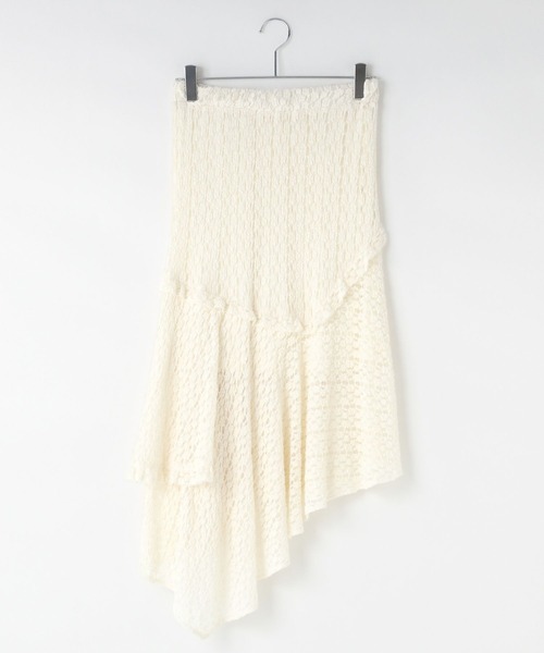LOWRYS FARM(ローリーズファーム)の「レースイレヘムスカート 572900(スカート・レディース・アイボリー/ブラック・FREE)」の19枚目の写真