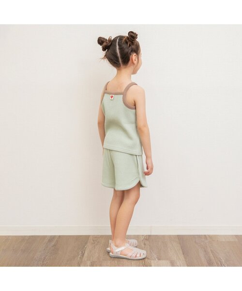 BREEZE（ブリーズ）の「【セットアップ可/ジュニア対応】ワッフルショートパンツ（その他パンツ・キッズ・グレー/サーモンピンク/ミント・80/90/100/110/120/130/140）」の10枚目の写真