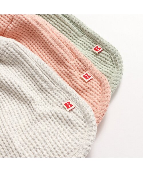 BREEZE（ブリーズ）の「【セットアップ可/ジュニア対応】ワッフルショートパンツ（その他パンツ・キッズ・グレー/サーモンピンク/ミント・80/90/100/110/120/130/140）」の12枚目の写真
