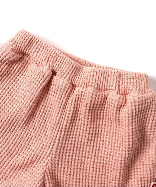 BREEZE（ブリーズ）の「【セットアップ可/ジュニア対応】ワッフルショートパンツ（その他パンツ・キッズ・グレー/サーモンピンク/ミント・80/90/100/110/120/130/140）」の4枚目の写真