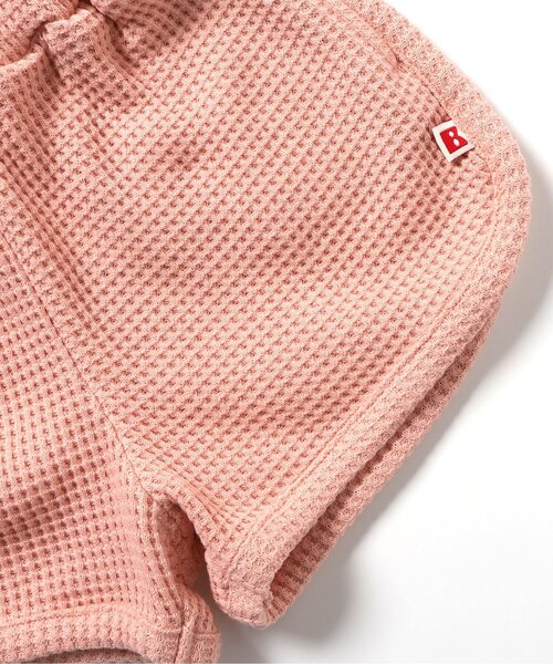 BREEZE（ブリーズ）の「【セットアップ可/ジュニア対応】ワッフルショートパンツ（その他パンツ・キッズ・グレー/サーモンピンク/ミント・80/90/100/110/120/130/140）」の7枚目の写真