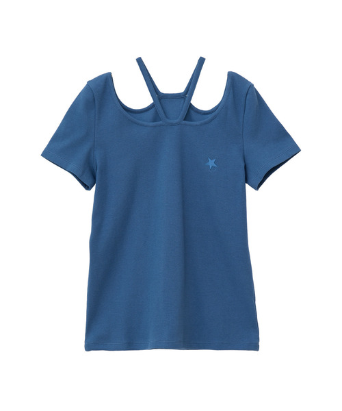 CONVERSE TOKYO(コンバーストウキョウ)の「HALTER NECK RIB TOP(Tシャツ/カットソー・レディース・ブラック/ブルー/グレー/ホワイト・FREE)」の18枚目の写真