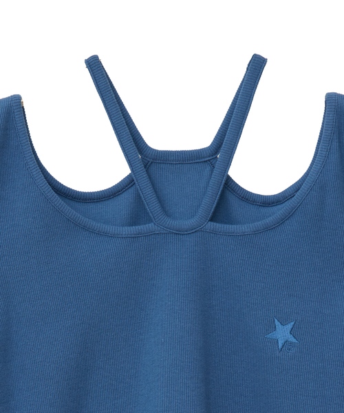 CONVERSE TOKYO(コンバーストウキョウ)の「HALTER NECK RIB TOP(Tシャツ/カットソー・レディース・ブラック/ブルー/グレー/ホワイト・FREE)」の16枚目の写真