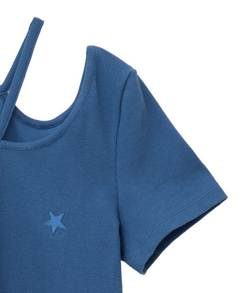CONVERSE TOKYO(コンバーストウキョウ)の「HALTER NECK RIB TOP(Tシャツ/カットソー・レディース・ブラック/ブルー/グレー/ホワイト・FREE)」の15枚目の写真