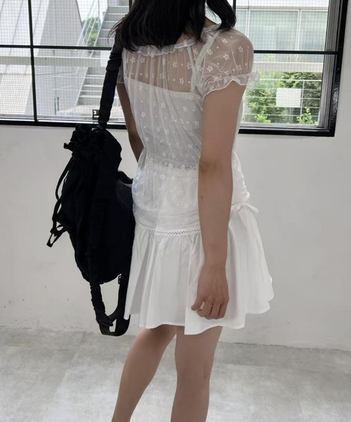 mebole（メボレ）の「リボンフレアミニスカート（スカート・レディース・ホワイト/ブラック・FREE）」の16枚目の写真