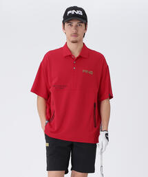 新品　PING ピン　セットアップ　ポロシャツ　スカート　半袖　ブラック　S 新品 PING ピン セットアップ ポロシャツ スカート 半袖 ブラック S