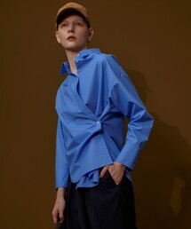 アルアバイル　フロントポケット　シャツ　ブルー　青系 デニムポケットシャツ|allureville OFFICIAL SITE / ONLINE SHOP