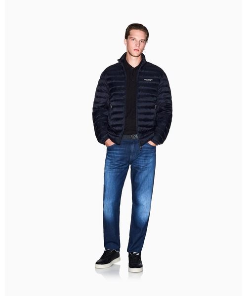 ARMANI EXCHANGE(アルマーニエクスチェンジ)の「【A|X アルマーニ エクスチェンジ】オールオーバージャカードロゴ 半袖ポロシャツ/REGULAR(ポロシャツ・メンズ・ブラック/ホワイト・LARGE/X-LARGE/X-SMALL/SMALL/MEDIUM)」の9枚目の写真