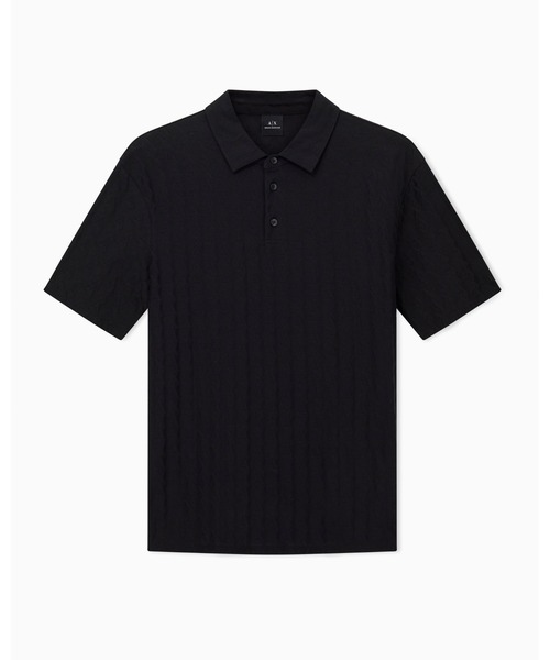 ARMANI EXCHANGE(アルマーニエクスチェンジ)の「【A|X アルマーニ エクスチェンジ】オールオーバージャカードロゴ 半袖ポロシャツ/REGULAR(ポロシャツ・メンズ・ブラック/ホワイト・LARGE/X-LARGE/X-SMALL/SMALL/MEDIUM)」の10枚目の写真