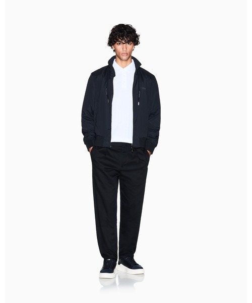 ARMANI EXCHANGE(アルマーニエクスチェンジ)の「【A|X アルマーニ エクスチェンジ】オールオーバージャカードロゴ 半袖ポロシャツ/REGULAR(ポロシャツ・メンズ・ブラック/ホワイト・LARGE/X-LARGE/X-SMALL/SMALL/MEDIUM)」の6枚目の写真