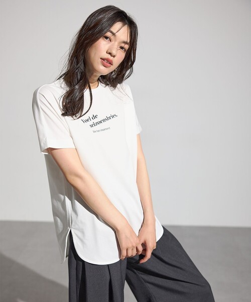 ANY(エニィ)の「エニィファンクションドルマンスリーブTシャツ(Tシャツ/カットソー・レディース・ブラック系/オールドローズ系/ダークブラウン系/ネイビー系/グレー系/ホワイト系・4)」の22枚目の写真
