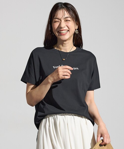 ANY(エニィ)の「エニィファンクションドルマンスリーブTシャツ(Tシャツ/カットソー・レディース・ブラック系/オールドローズ系/ダークブラウン系/ネイビー系/グレー系/ホワイト系・4)」の10枚目の写真