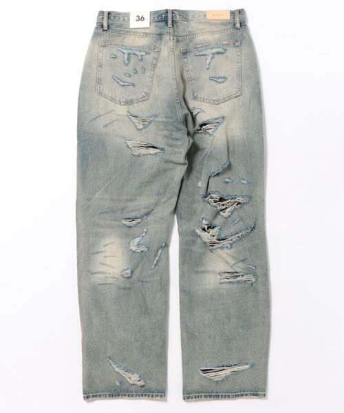 mnml デニム mnml】ULTRA BAGGY DISTRESSED DENIM [I]（デニムパンツ）｜mnml