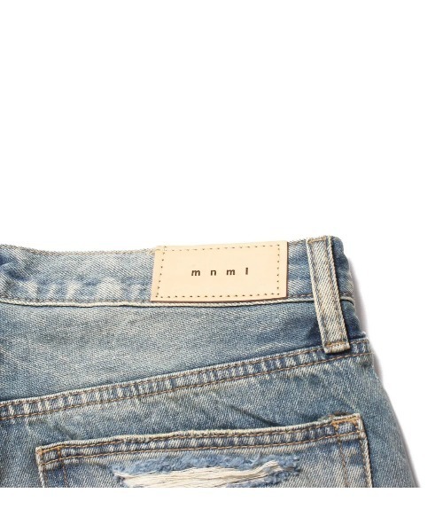 mnml（ミニマル）の「【mnml】ULTRA BAGGY DISTRESSED DENIM [I]（デニムパンツ・メンズ・ブルー/ブラック・30/28/34/32/36/29/38）」の16枚目の写真