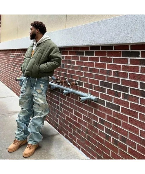 mnml（ミニマル）の「【mnml】ULTRA BAGGY DISTRESSED DENIM [I]（デニムパンツ・メンズ・ブルー/ブラック・30/28/34/32/36/29/38）」の21枚目の写真