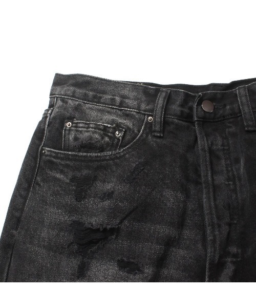 mnml（ミニマル）の「【mnml】ULTRA BAGGY DISTRESSED DENIM [I]（デニムパンツ・メンズ・ブルー/ブラック・30/28/34/32/36/29/38）」の10枚目の写真