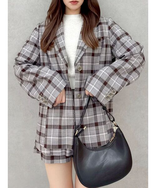 セール】ダブルカラーテーラージャケット（テーラードジャケット