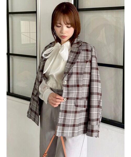 セール】ダブルカラーテーラージャケット（テーラードジャケット