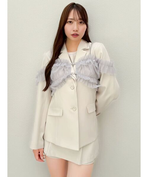 dazzlin ダブルカラーテーラードジャケット ダブルカラーテーラージャケット（テーラードジャケット）｜dazzlin