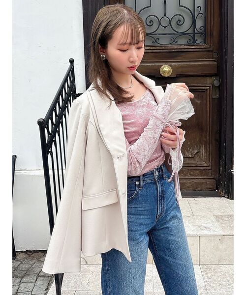 ダブルカラーテーラージャケット（テーラードジャケット）｜dazzlin