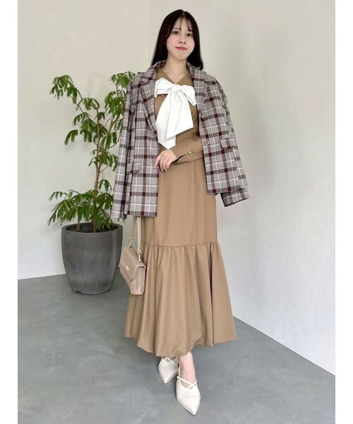 dazzlin（ダズリン）の「ダブルカラーテーラージャケット（テーラードジャケット・レディース・ブラウン/アイボリー/チャコールグレー/その他1・FREE）」の21枚目の写真