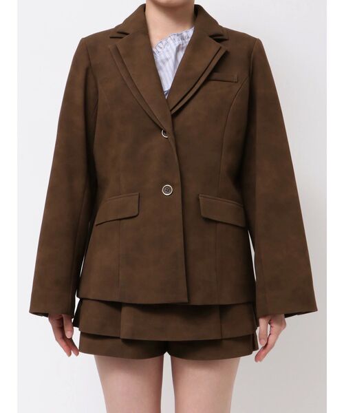 ダブルカラーテーラージャケット（テーラードジャケット）｜dazzlin