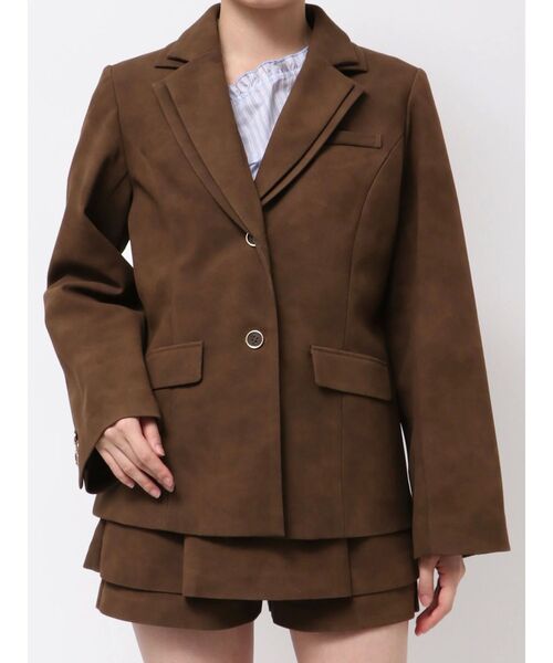 ダブルカラーテーラージャケット（テーラードジャケット）｜dazzlin