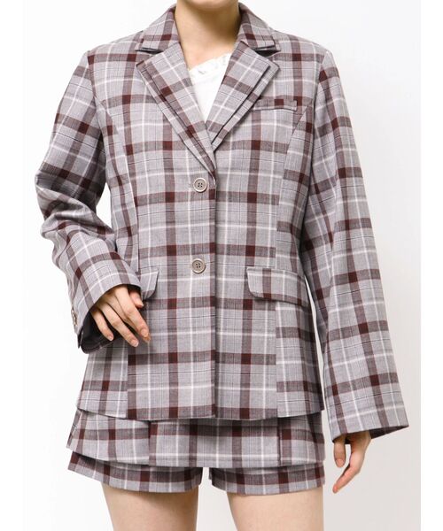 ダブルカラーテーラージャケット（テーラードジャケット）｜dazzlin