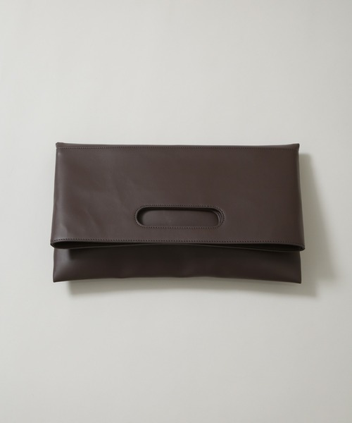 WEB限定/シンセティックレザー2WAYクラッチバッグ（クラッチ